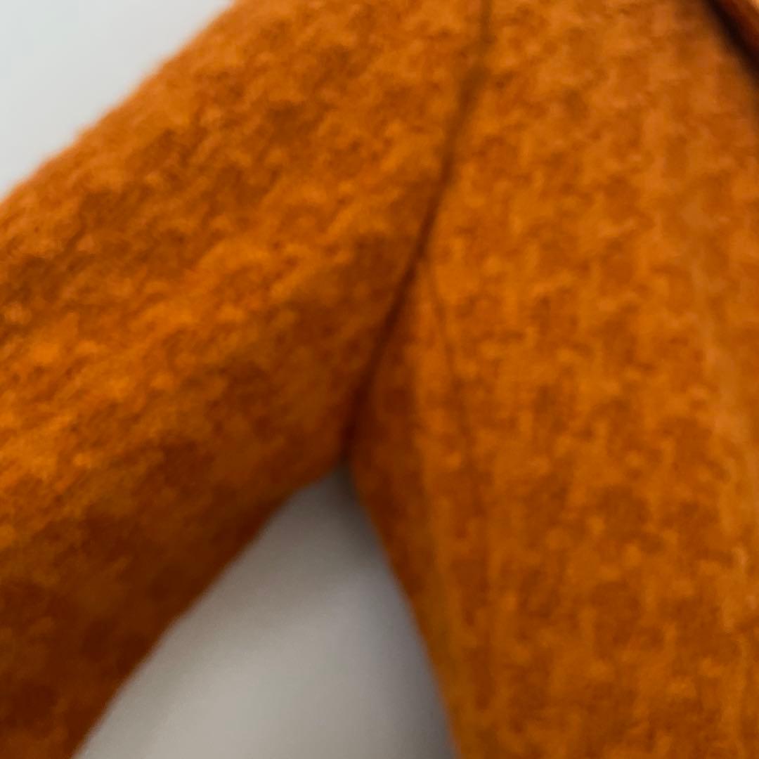 シャネル　オレンジ ツイード テーラードジャケット