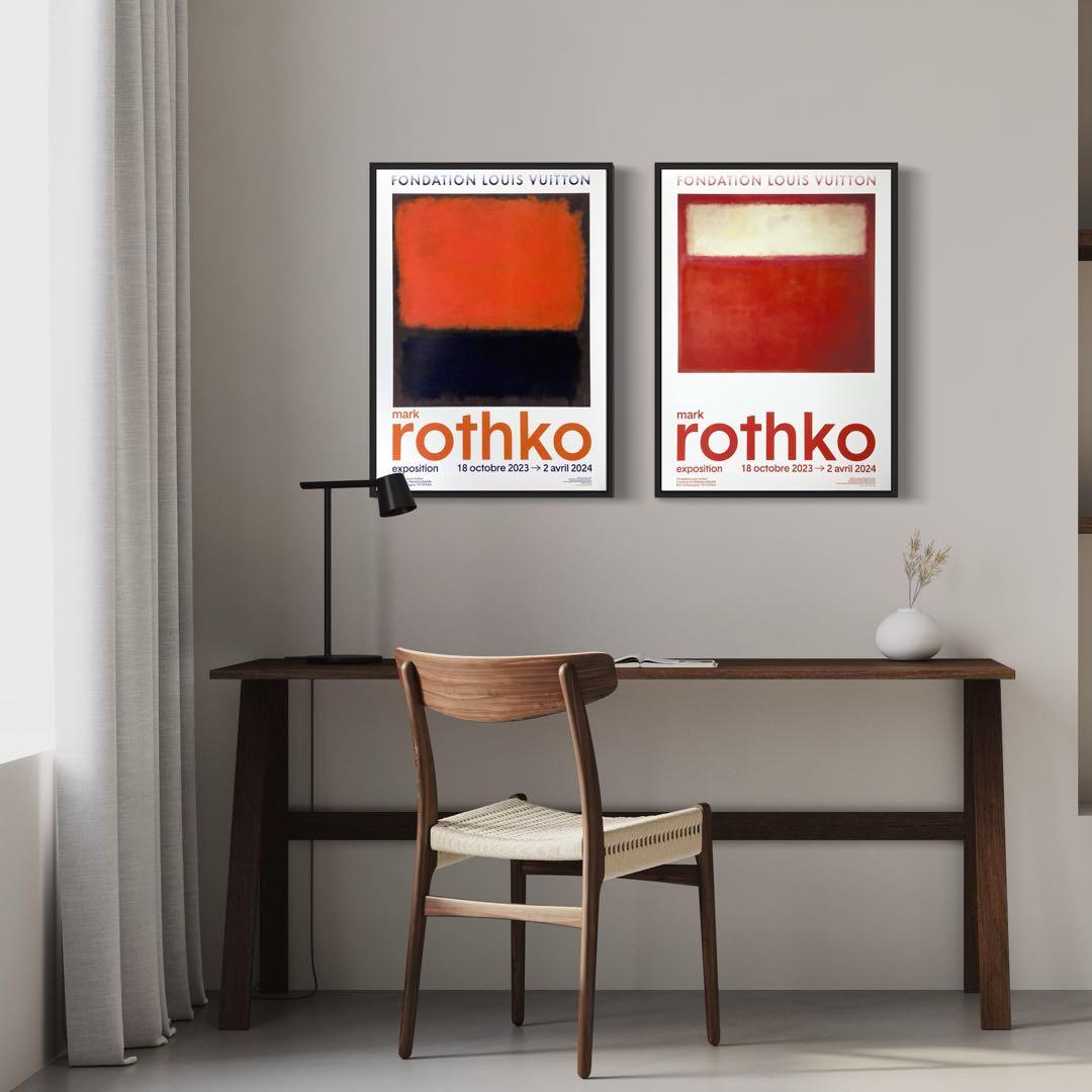 【1枚のみ】マーク・ロスコ　海外ポスター② ルイヴィトン財団　2023-2024