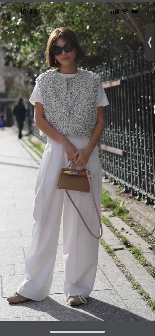 未使用☆gypsohilaジプソフィアスタイリッシュチノパンツホワイト34