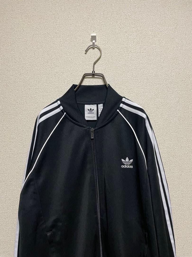 ★3XLサイズ★ アディダスオリジナルス 黒 白 トラックジャケット ジャージ