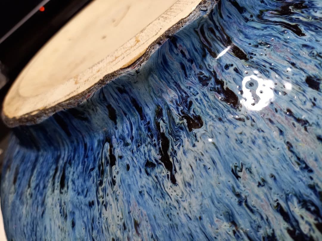 和物　和モダン　釉薬　希少　赤目　天目　陶器　大鉢　メダカ鉢　金魚鉢