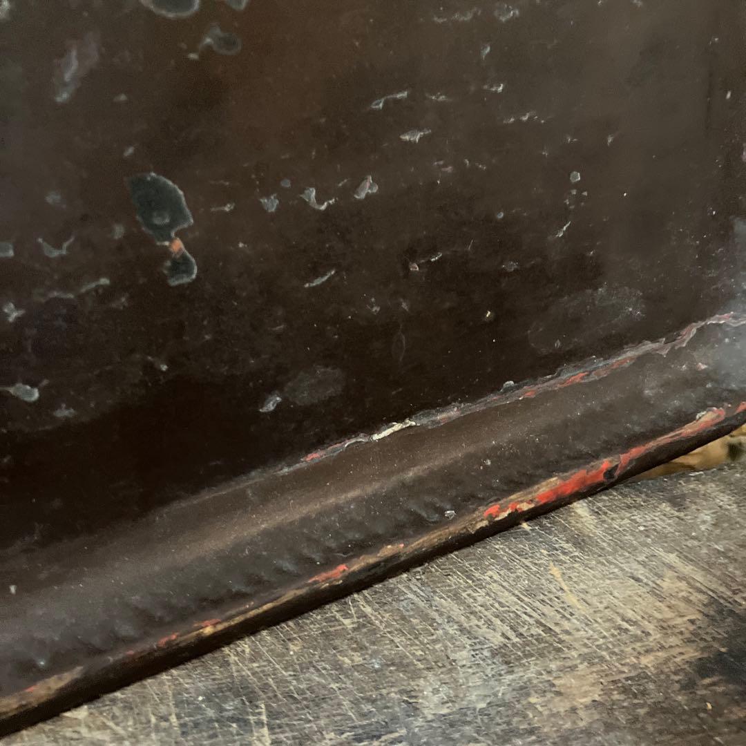 古民芸　盆　朱塗　〜明治時代頃　根来　矢部盆　讃岐盆　根来盆　骨董品.酒器盆.