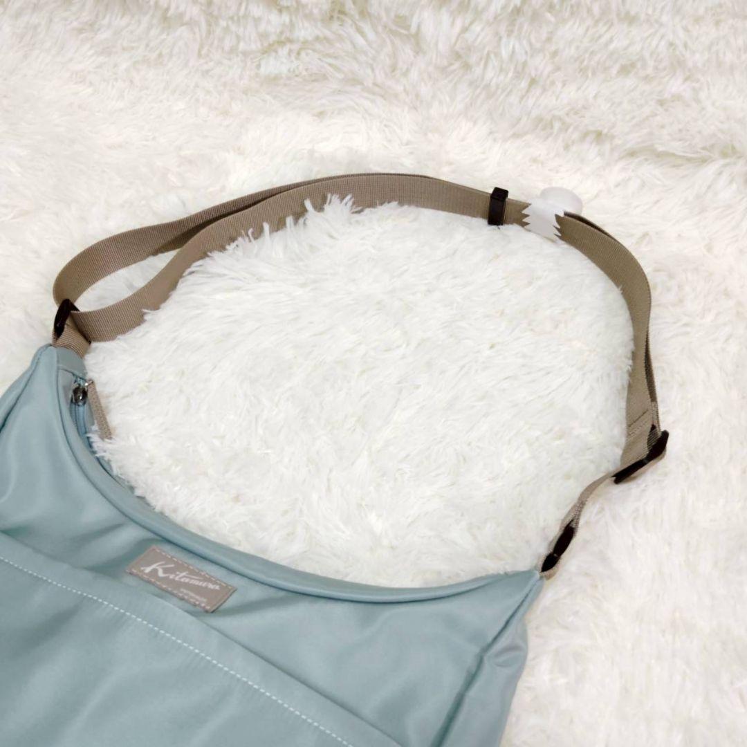 未使用✨ キタムラ ナイロンショルダーバッグ ブルー
