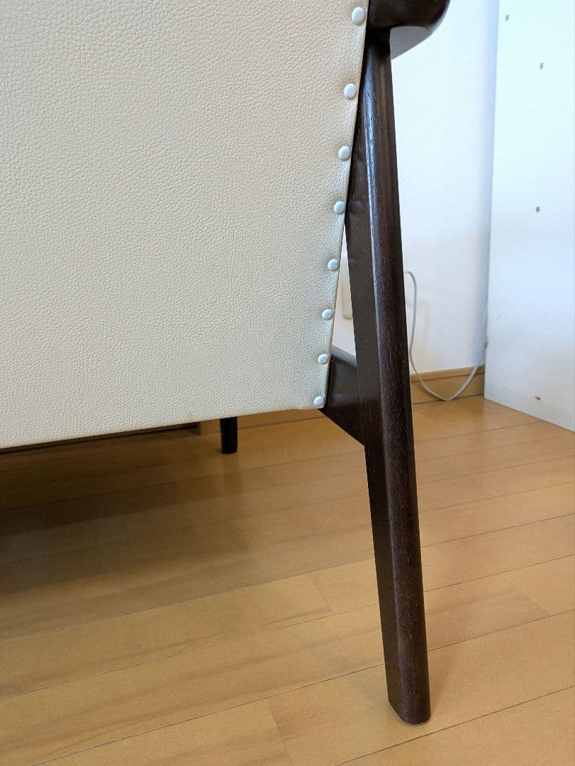 【KP】カリモク60 Kチェア 2シーター アイボリー