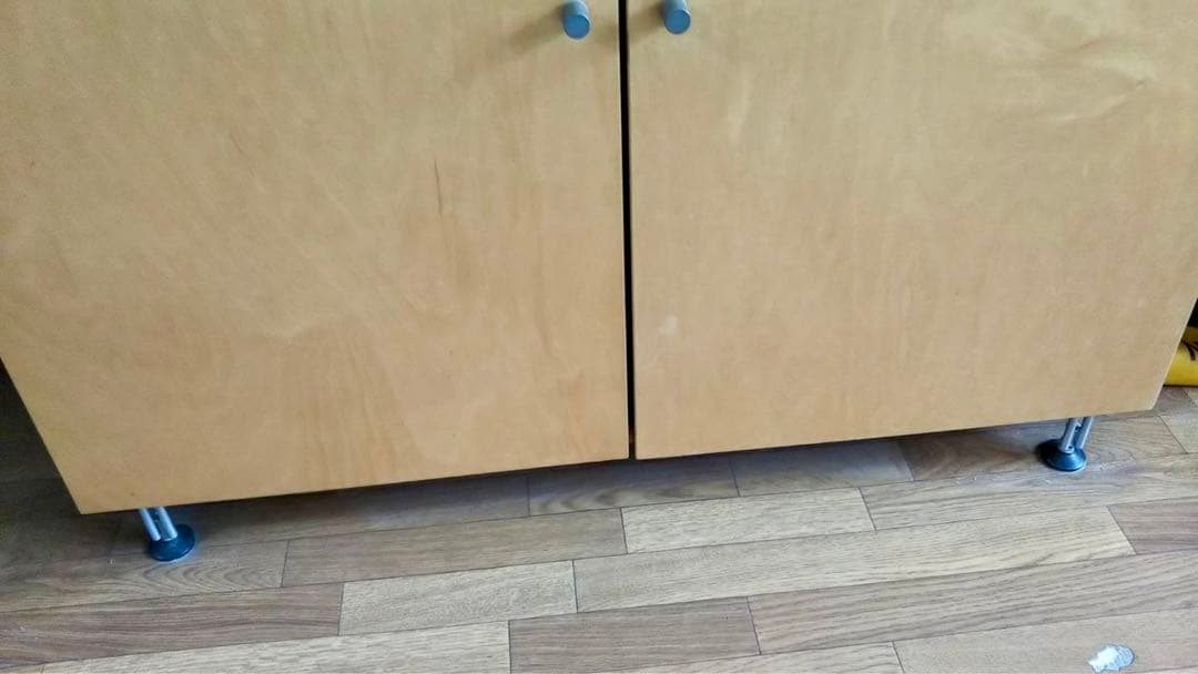 【廃盤・希少】送料込 無印良品キャビネット（食器棚・カップボード）ナチュラル木製