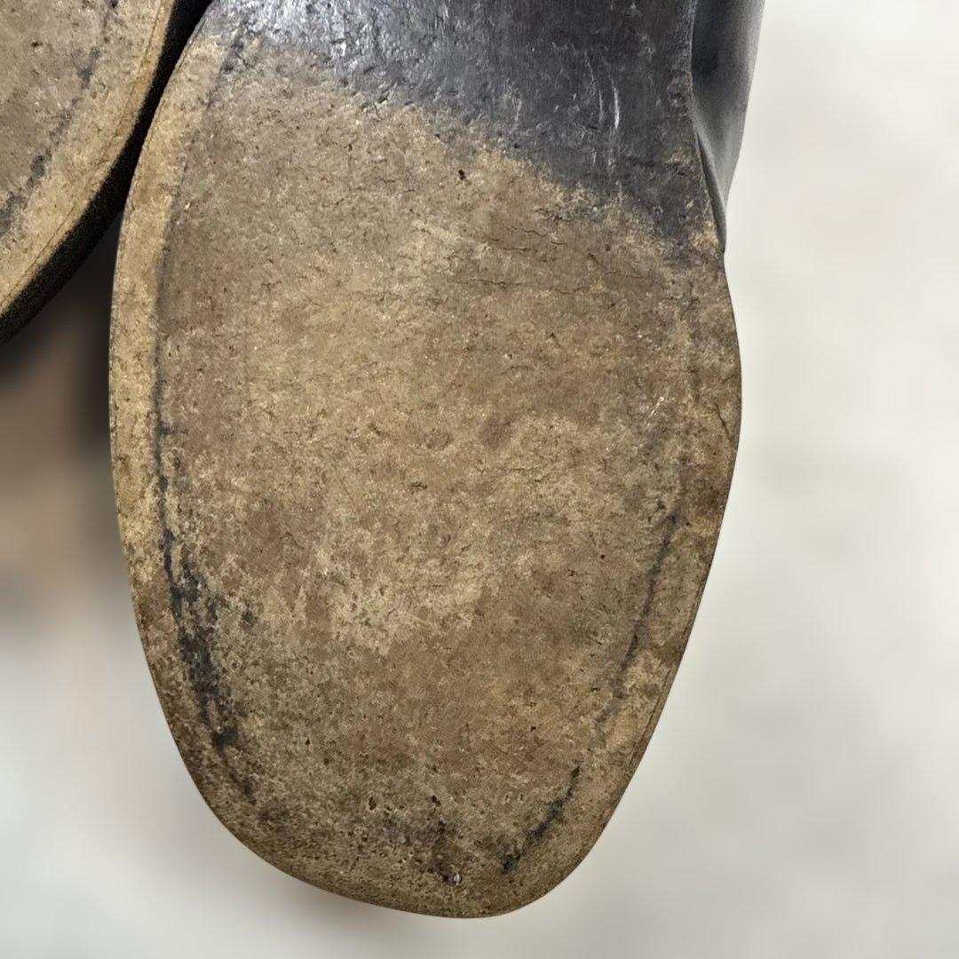 グッチGUCCI レザーブーツ　ブラック　イタリア製　サイズ44