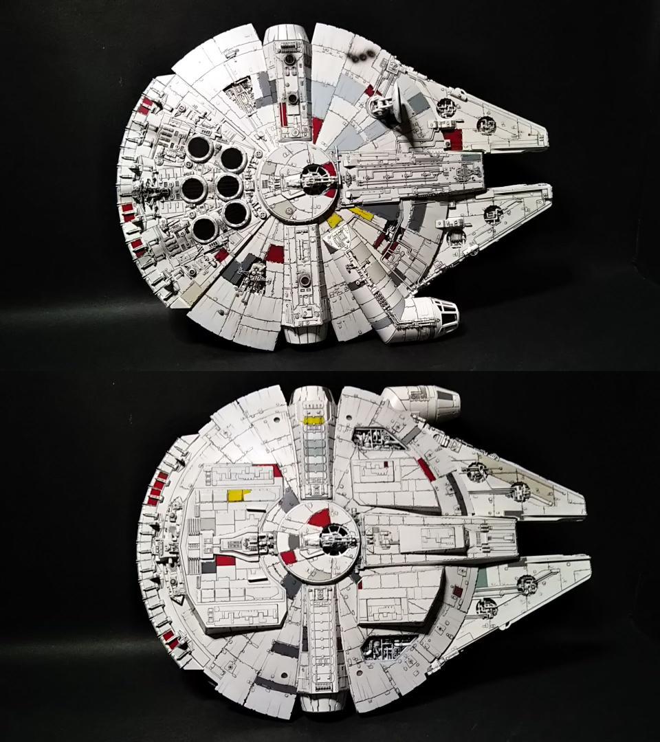 フル電飾改修 ミレニアムファルコン 1/144 塗装　 完成品 12V