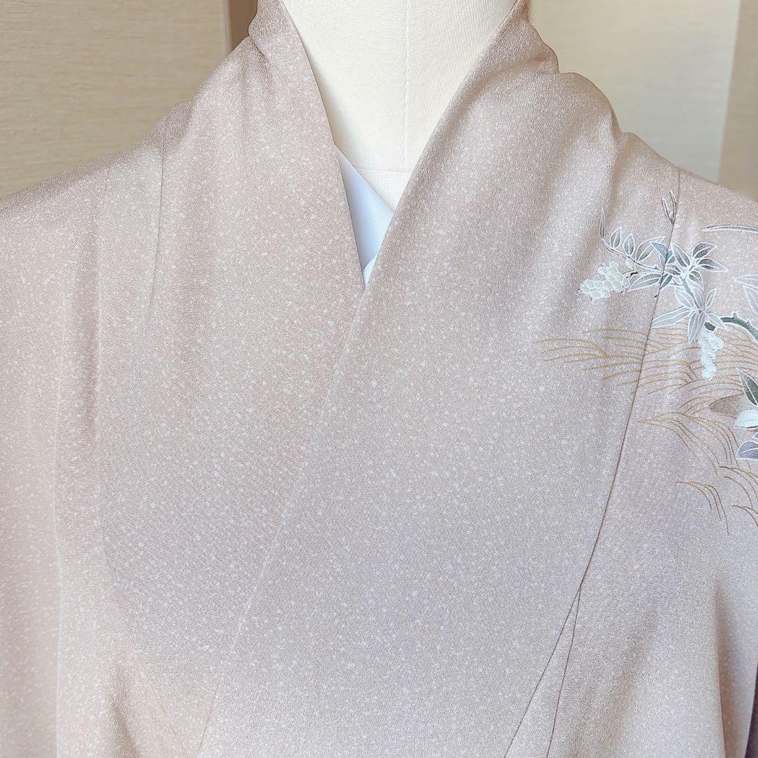 極美品　訪問着　フルセット 友禅 裄67 68 蝶　鳥卒業式　入学式　M L