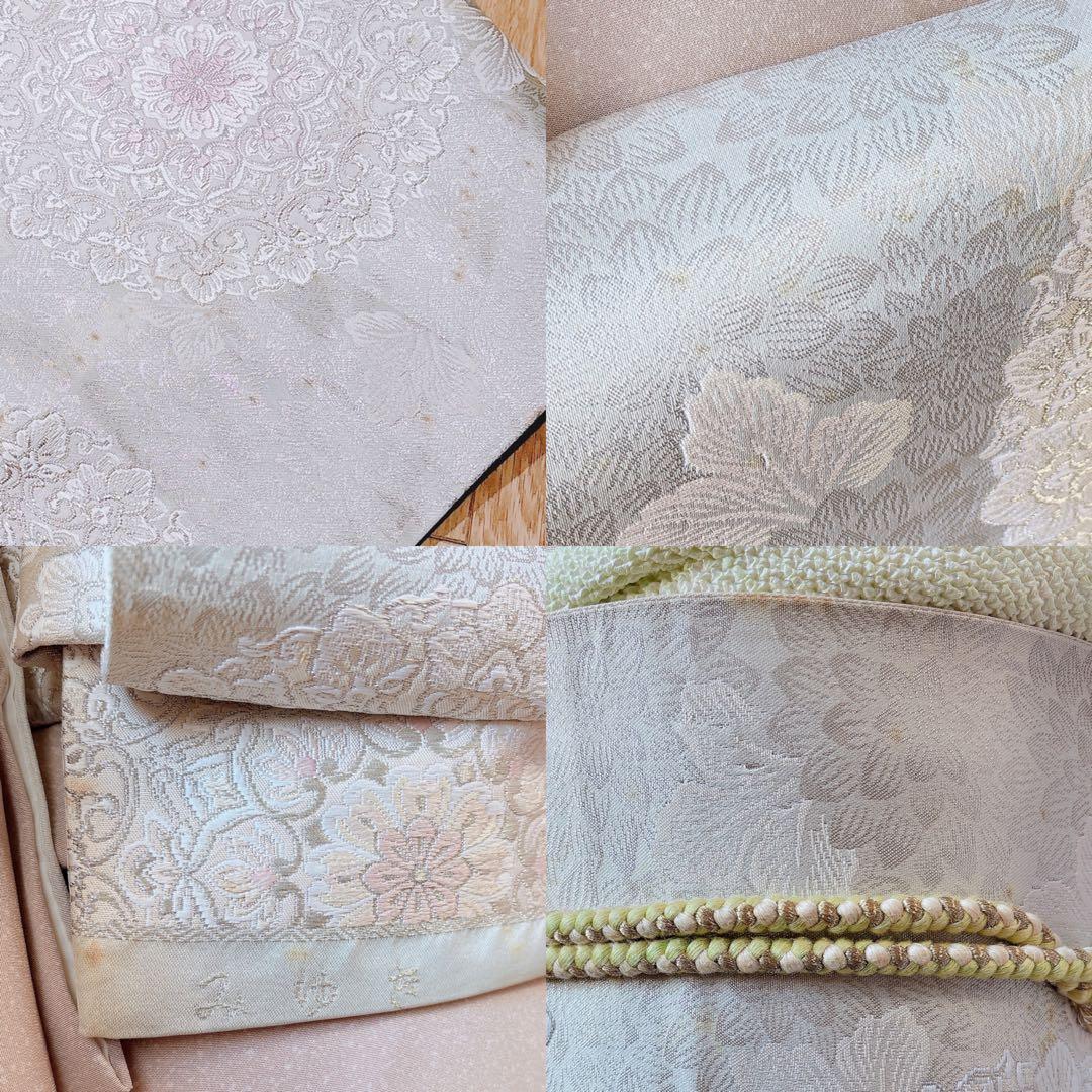 極美品　訪問着　フルセット 友禅 裄67 68 蝶　鳥卒業式　入学式　M L