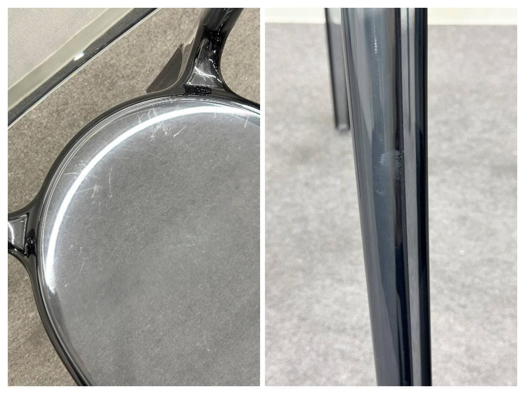 ■カリガリス■パリジェンヌ　ダイニングチェア　スモークグレー　スタッキング