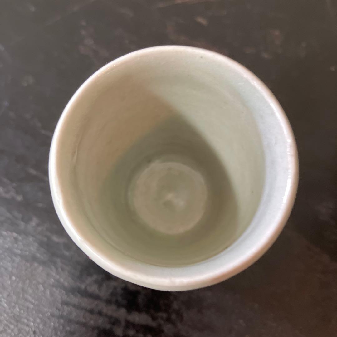 李朝面取筒盃　酒器　白磁　秦秀雄　浅川伯教　韓国アンティーク　朝鮮骨董　徳利