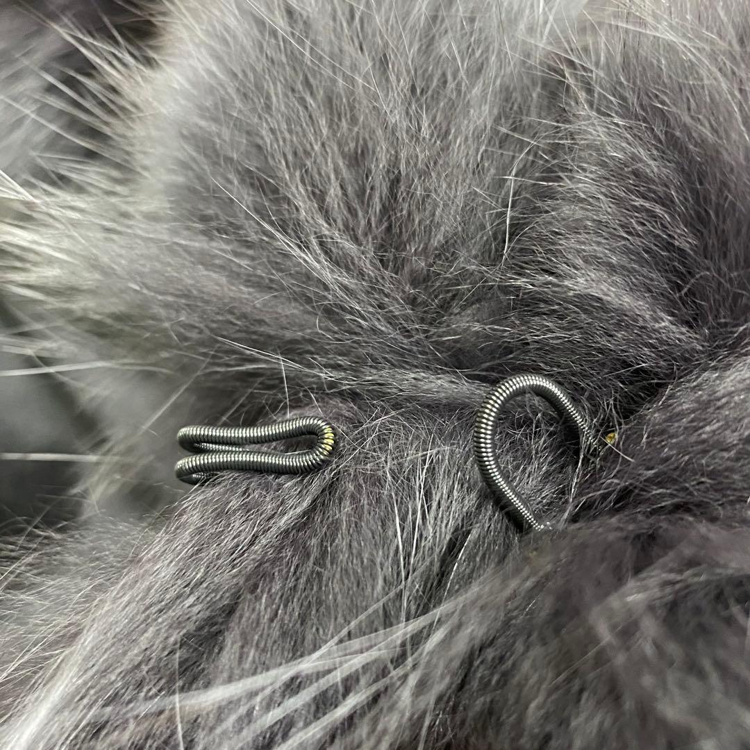 極美品✨カシミア100% フォックスファー ポンチョ2way ケープコート 黒系