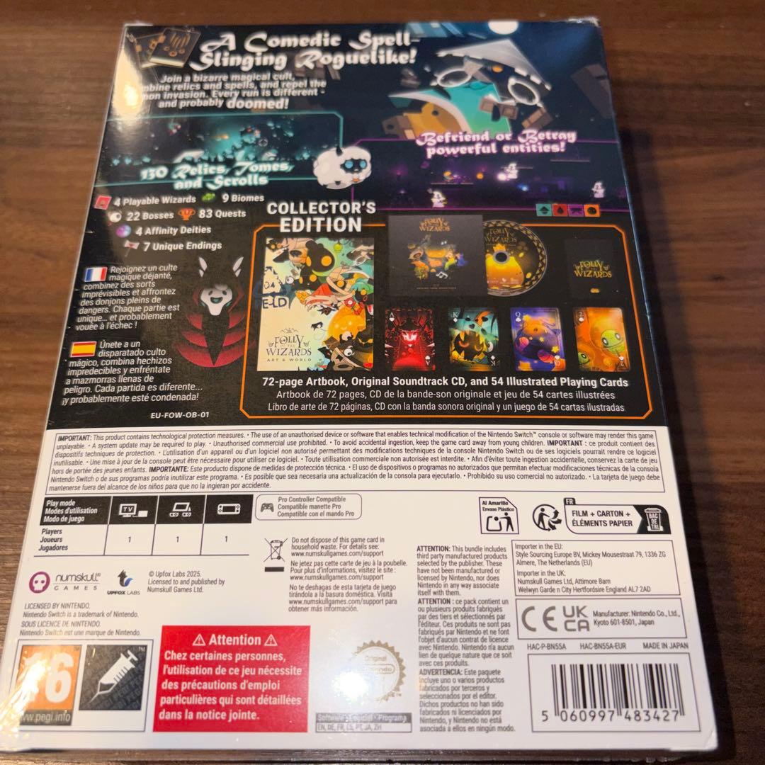 Nintendo Switch Folly of the Wizards Collectors Edition