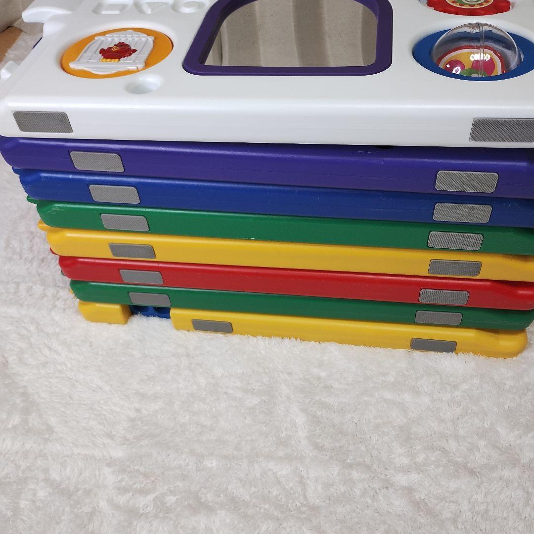 日本育児✨️ベビーサークル ミュージカルキッズランドDX 8枚 カラフル　美品