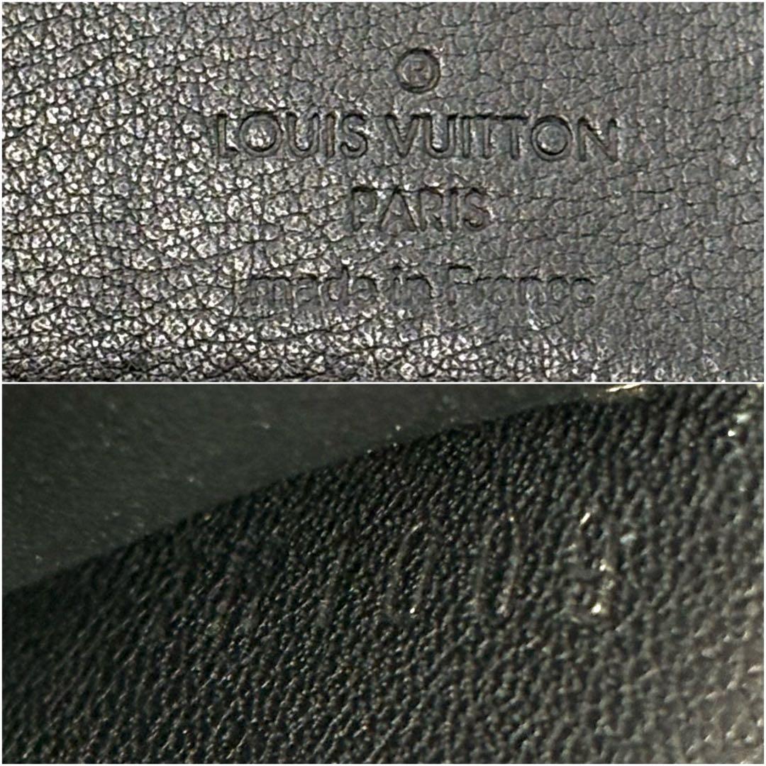 極美品◆ルイヴィトン ポルトフォイユ アメリア モノグラム マヒナ ノワール 黒