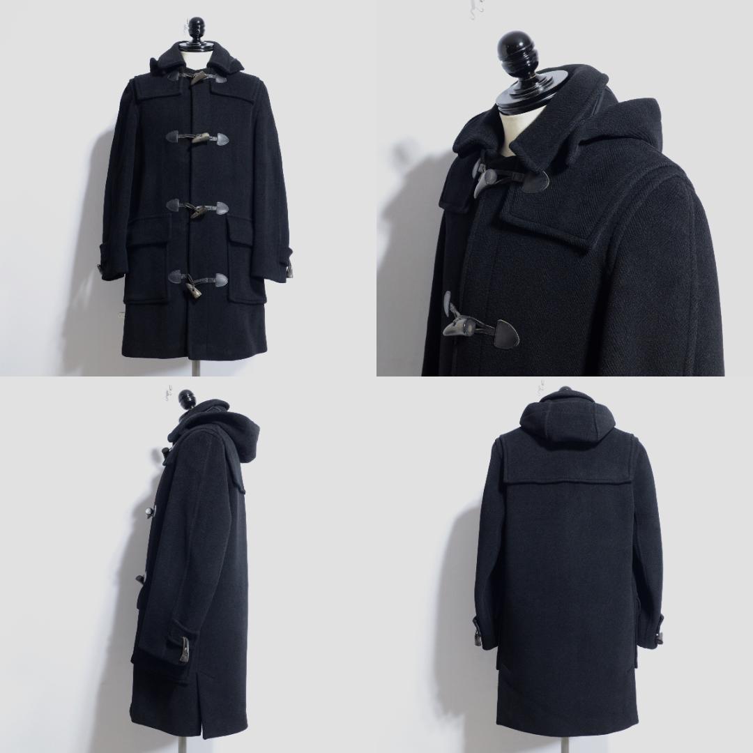 超貴重極上品 グレンフェル エルメススタイル ダッフル ムーアブルック 黒 M