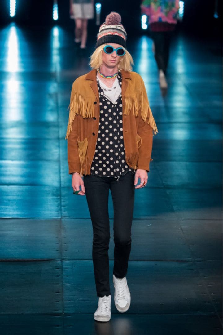 サンローランパリ エディスリマン 2016SS ビーニーニット帽