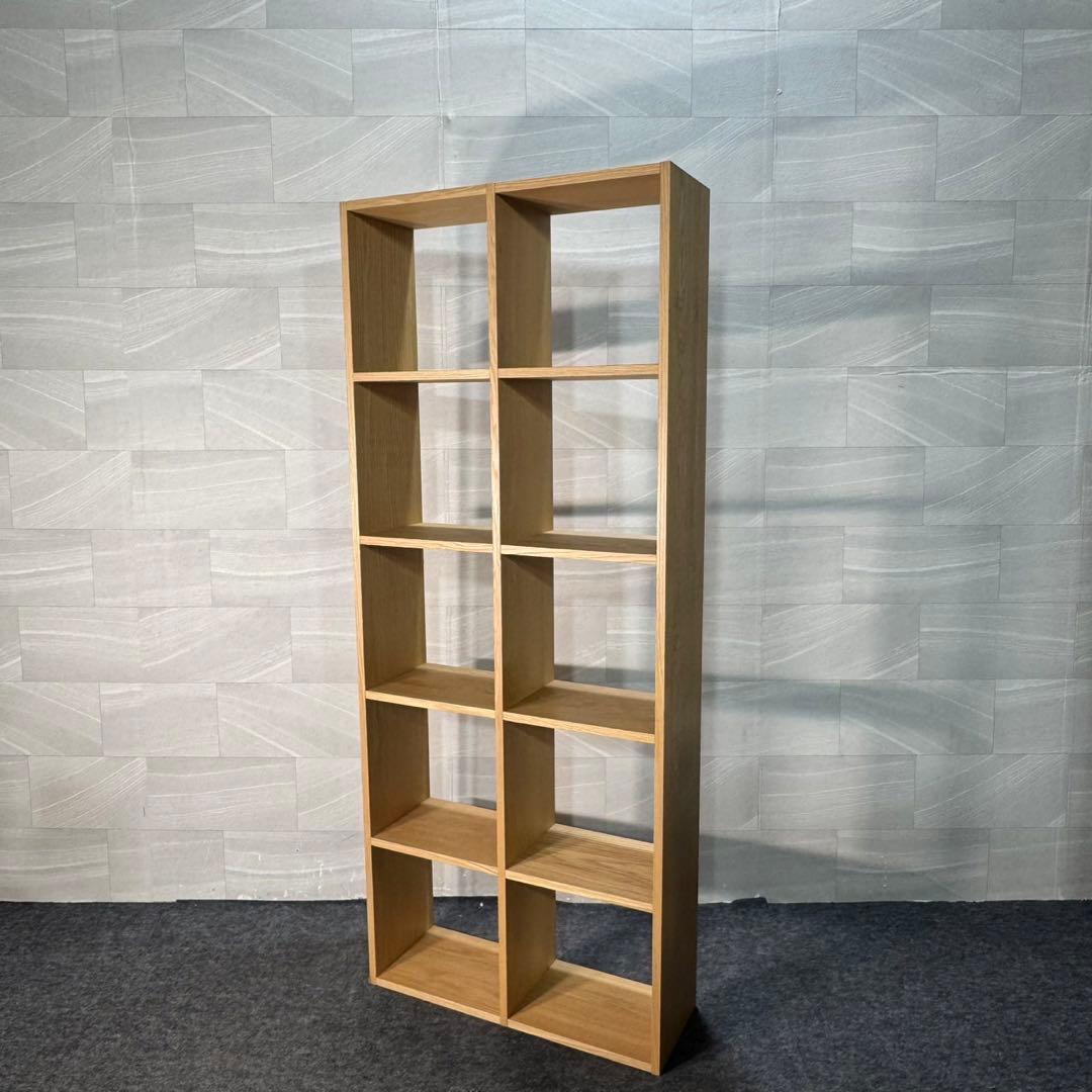 無印良品 スタッキングシェルフ 5段 2列 オーク材 人気 安い d3688