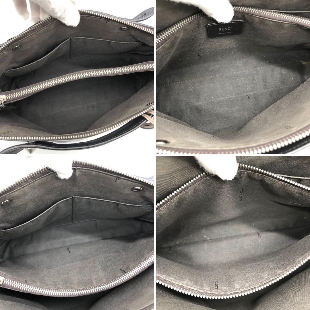 フェンディ ショルダーバッグ 2way バイザウェイ ミディアム レザー グレー