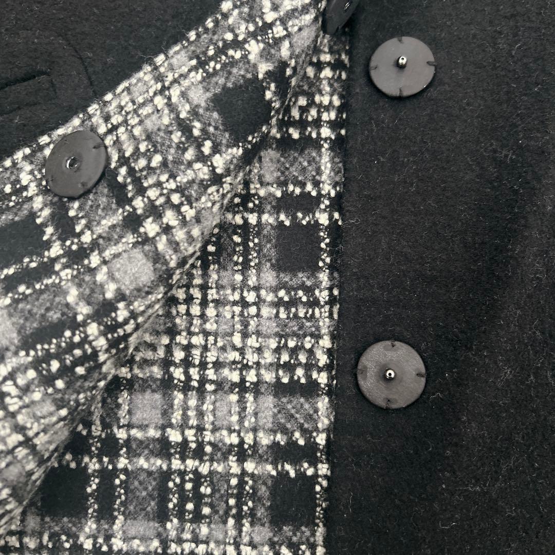 SEVENTEN 　セブンテン　ラッフルスリーブリバーシブルコート　チェック