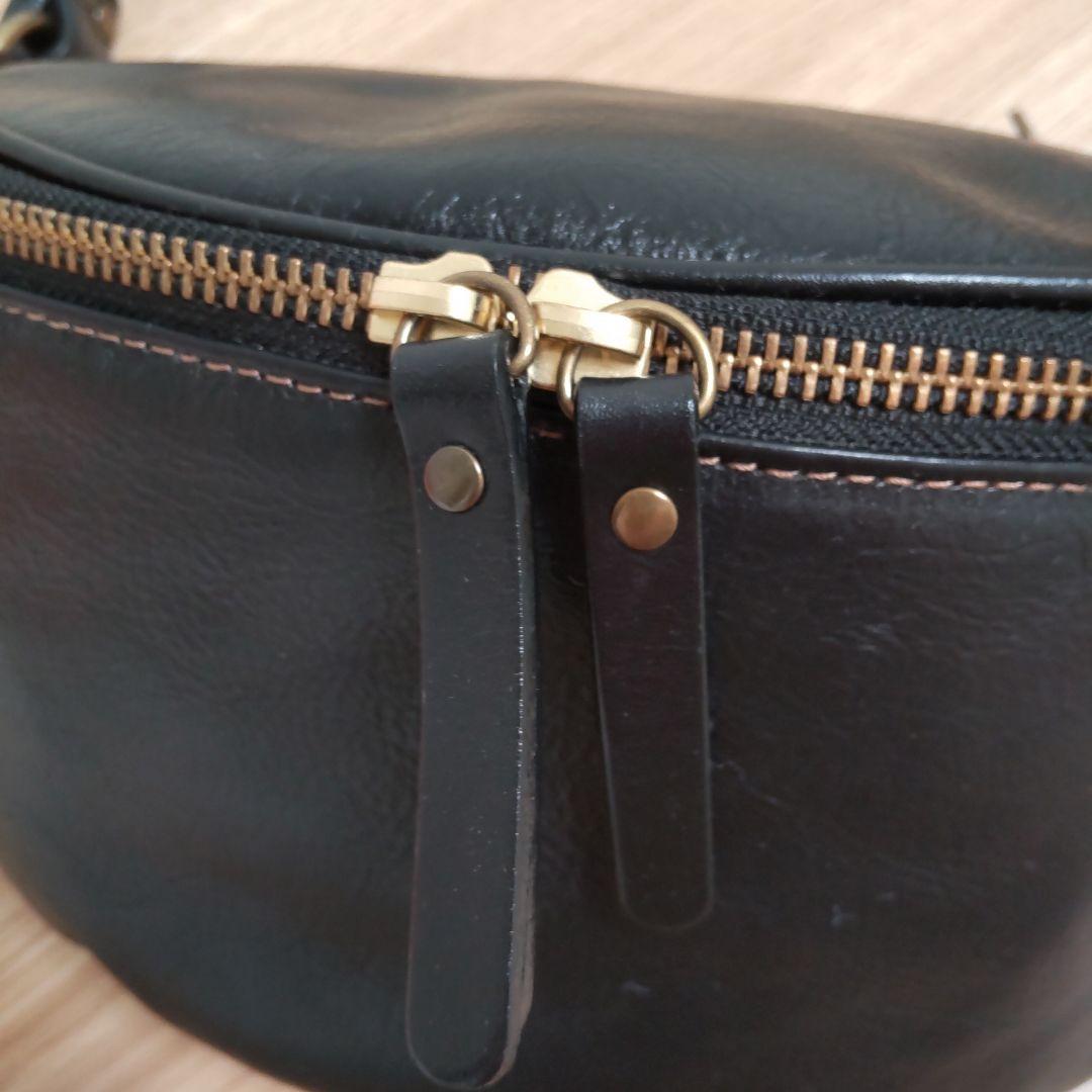 未使用新品　三京商会　HALEINE　牛革　上質ボディバッグ