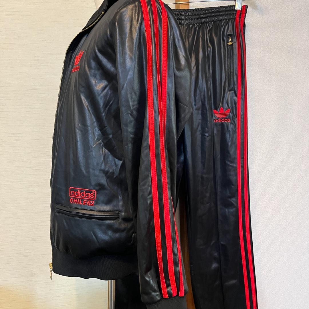 adidas アディダス CHILE62 ジャージ 上下 セットアップ 赤 黒