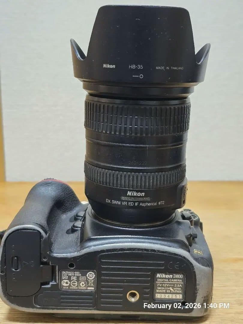 Nikon D800 一眼レフカメラ AF-S NIKKOR 18-200mm