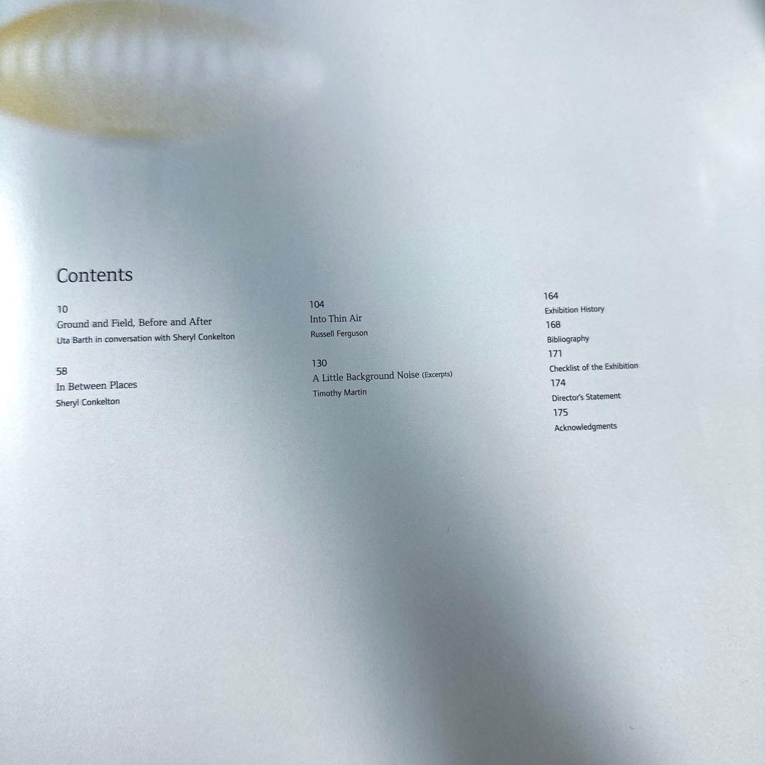 UTA BARTH • In between places 作品集・