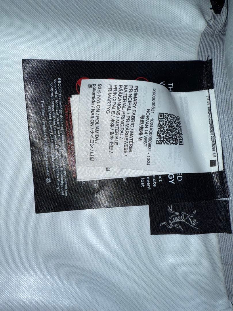 バッグ arc'teryx norvan14