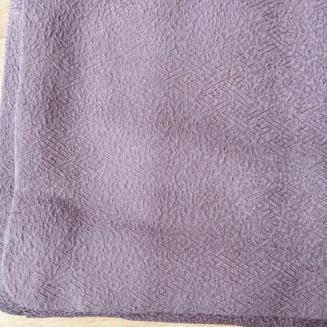 色無地　フルセット　着物　正絹　トールサイズ　紫　卒業式　入学式　一つ紋　G6