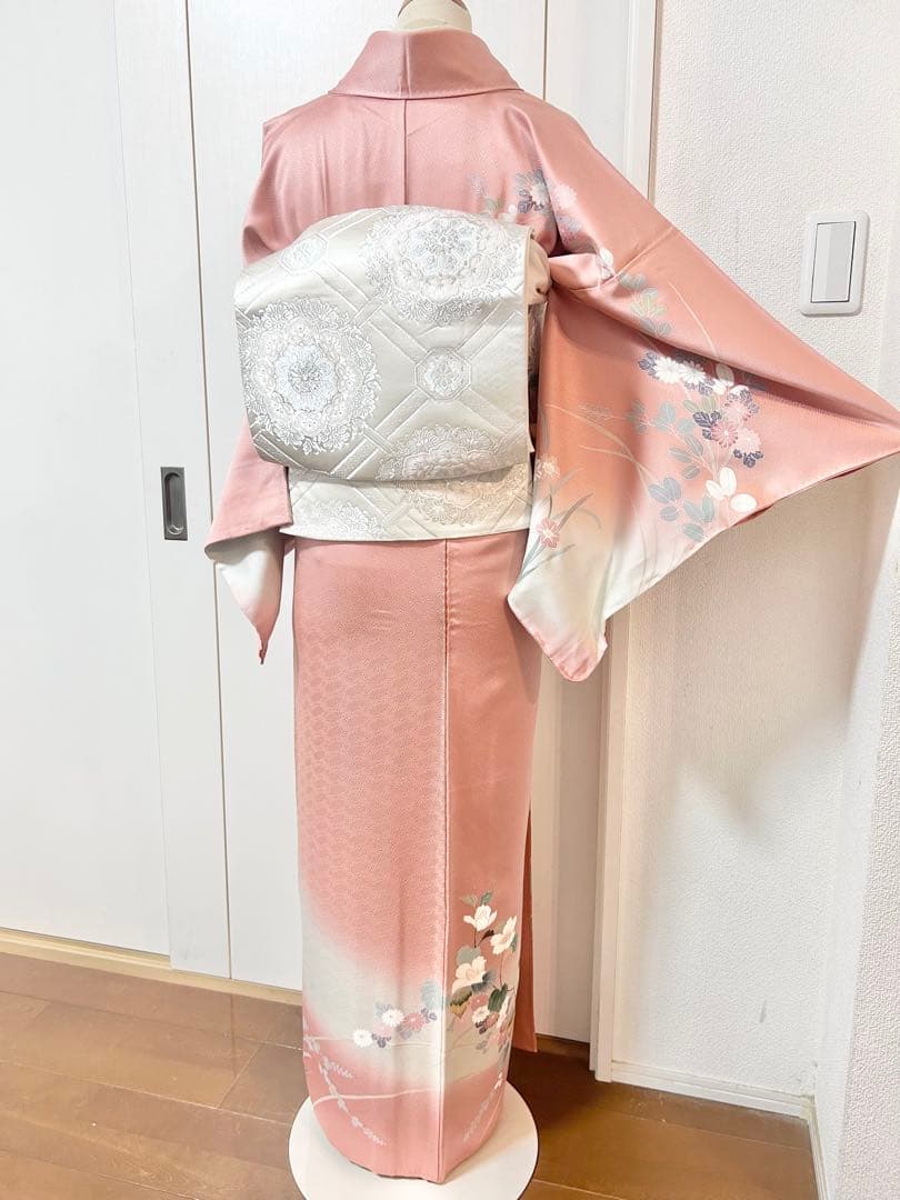 美品　正絹訪問着　フルセット4点　卒業式　入学式　七五三　お宮参り　西陣袋帯