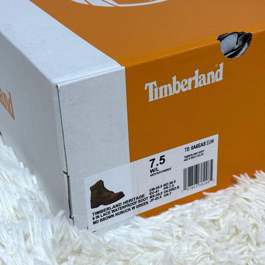 【未使用級】ティンバーランド ブーツ　ヘリテージ 6インチ 25.5cm