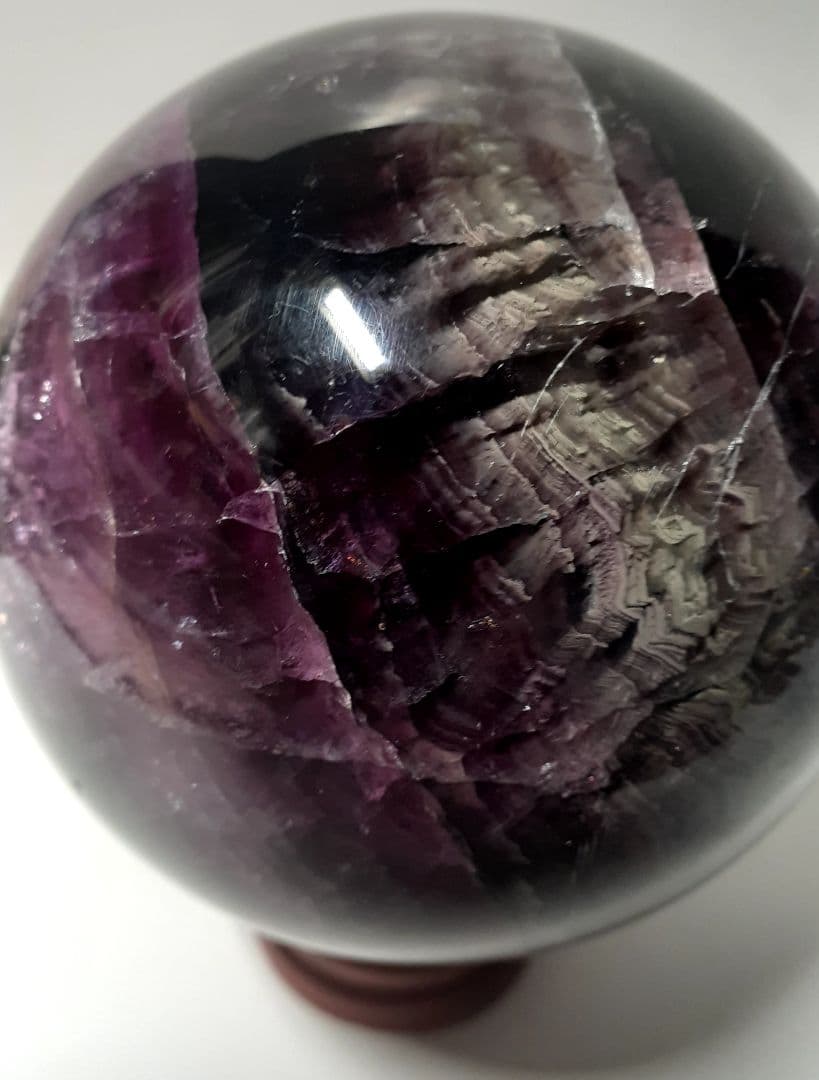 お値下げ！　紫色天然石　丸玉　直径8.7cm　重量1150g