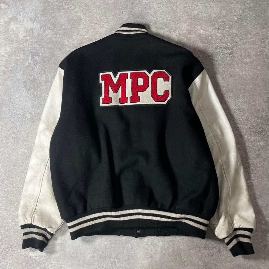 90s〜 GAME sportswear L USA製 スタジャン ウール