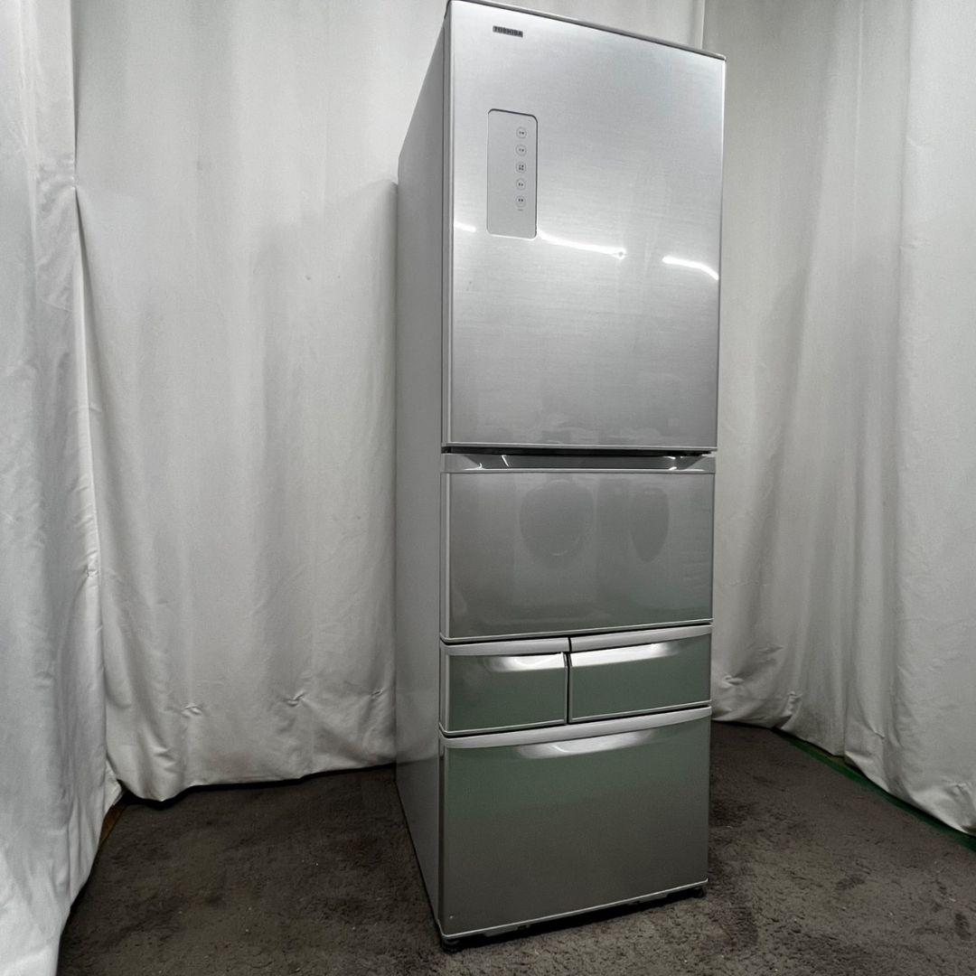 937　冷蔵庫　大型　東芝　5ドア　右開き　安い　シルバー　設置無料
