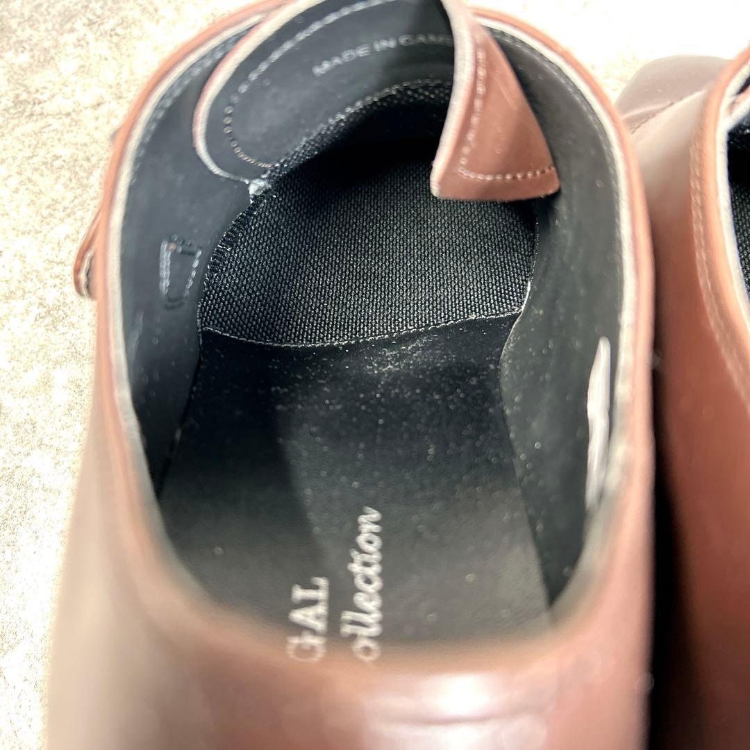 ほぼ新品【REGAL】ビジネスシューズ/シングルモンク/V235/ブラウン/3E