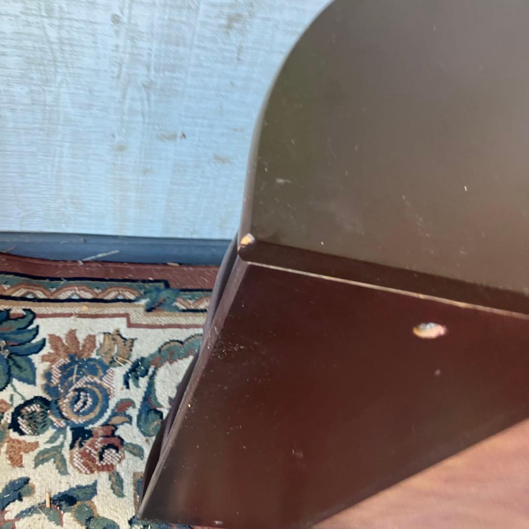 北欧レトロ オーバル型 木製サイドボード 飾り棚 古家具 古道具 ビンテージ