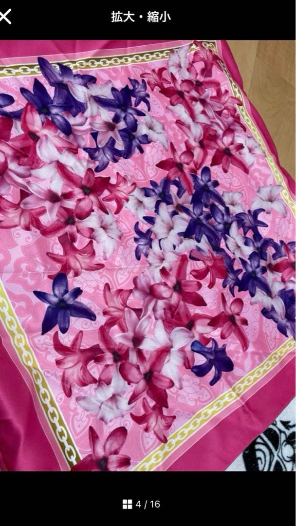 Redy エレガントフラワー クッション 60×60