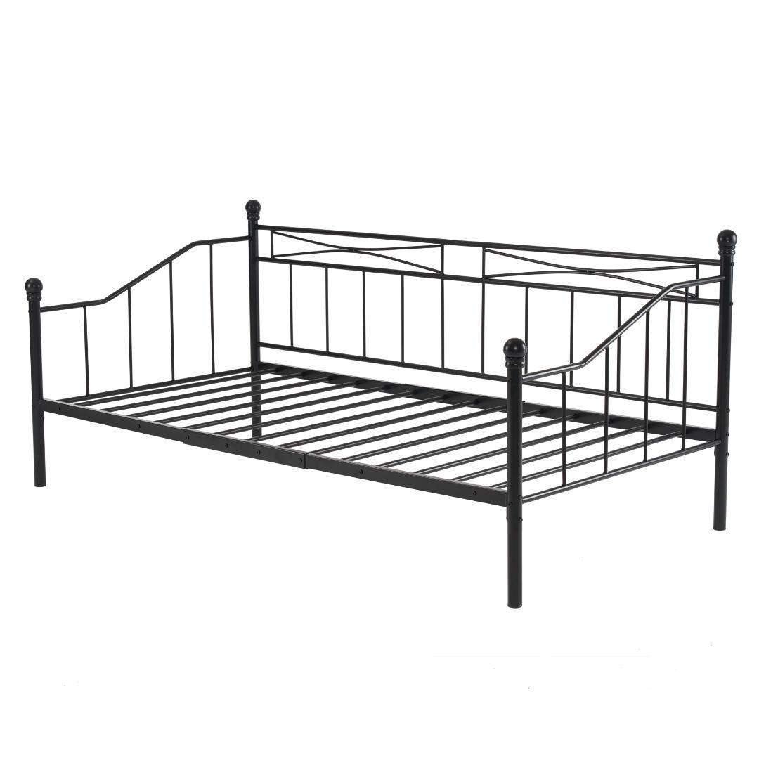 【ブラック】親子ベッド 二段ベッド パイプベッド シングルベッド ディベッド