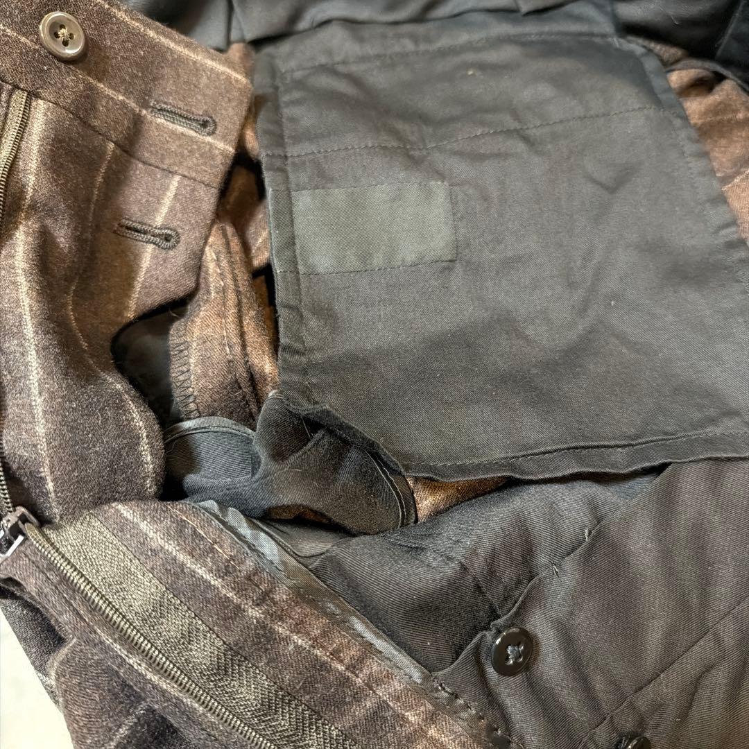 ナノユニバース別注　リングジャケット　ブラウン　ダブル　セットアップ　秋冬　44