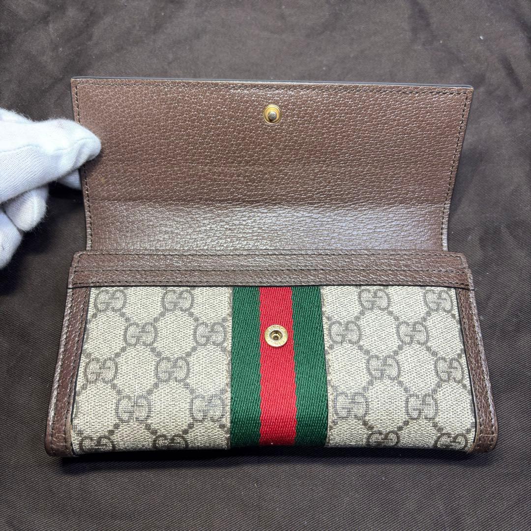 グッチ GUCCI GG 長財布 オフィデア　コンチネンタルウォレット
