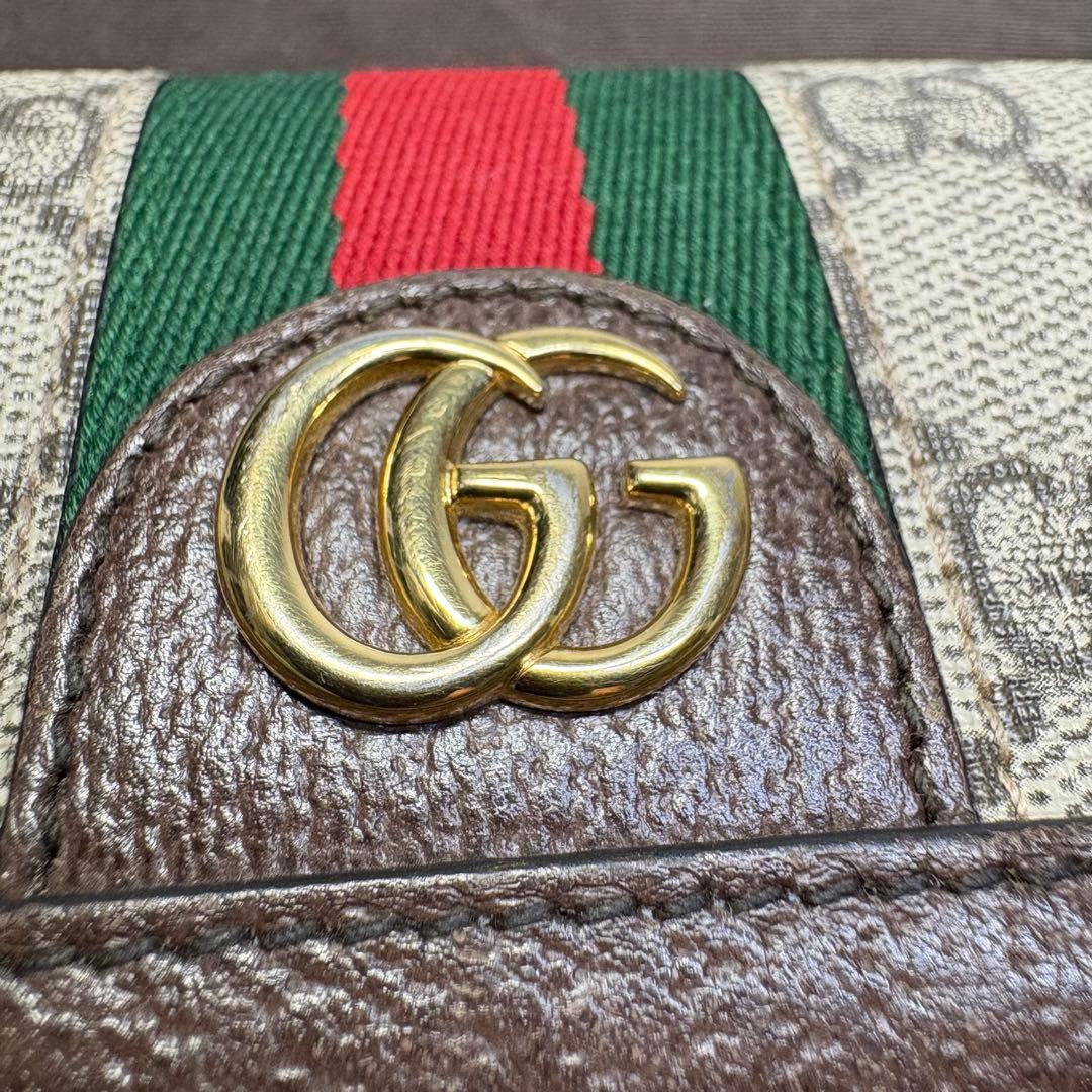 グッチ GUCCI GG 長財布 オフィデア　コンチネンタルウォレット