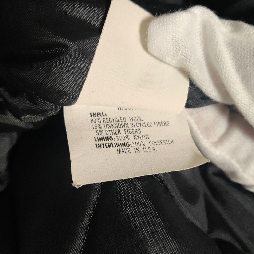 【美品】 DeLONG スタジャン マスタード 袖レザー 38 USA製 本革