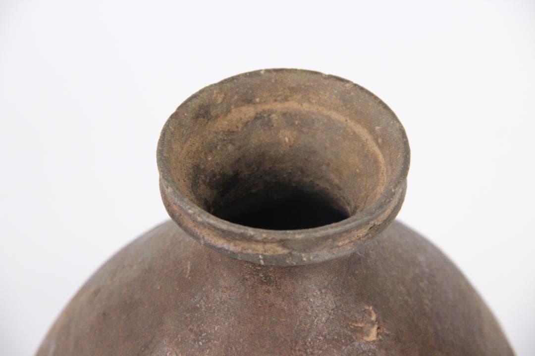 古陶壺　高麗時代　花瓶　花入り時代物　　大徳利　箱付　茶道具　ES1-21