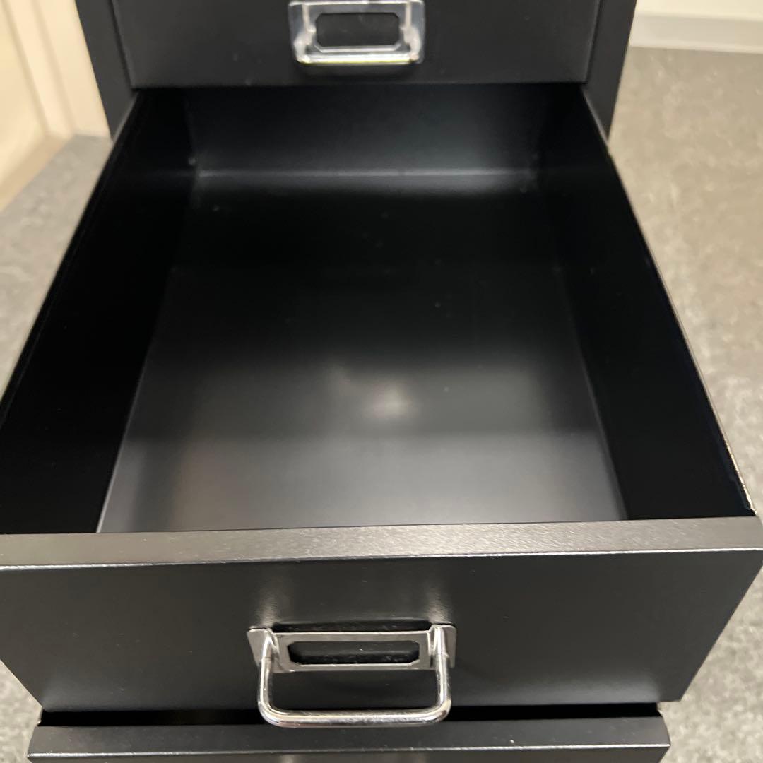 BISLEY スチールキャビネット ブラック 8引き出し