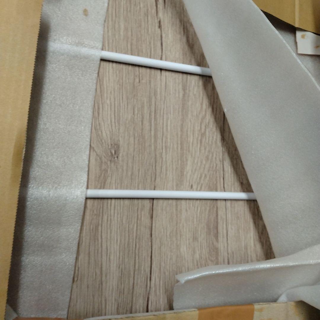 H　山善　ウッドシェルフ　3段　アンティークアイボリー　YK