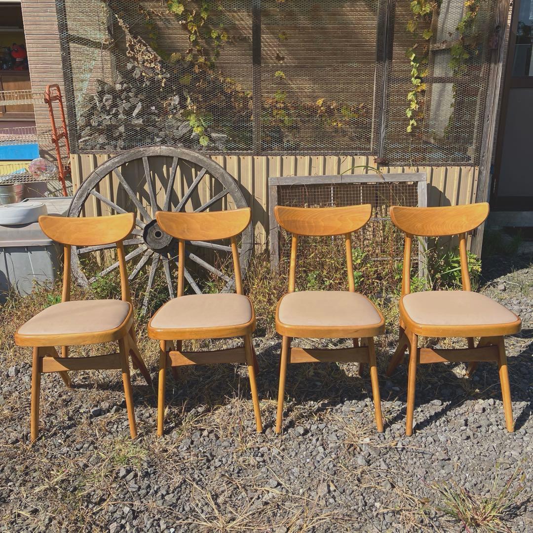 昭和レトロ オールドマルニ 70s デルタチェア マルニ木工 希少 ①