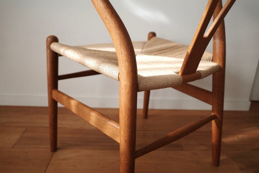 極美品【ヴィンテージ yチェア】オーク ペーパーコード新品