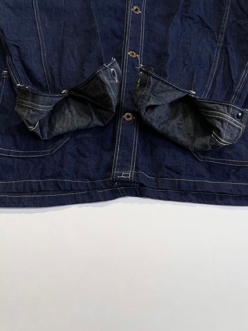 40s WWⅡ デニム カバーオール 大戦 ビッグサイズ ワンウォッシュ