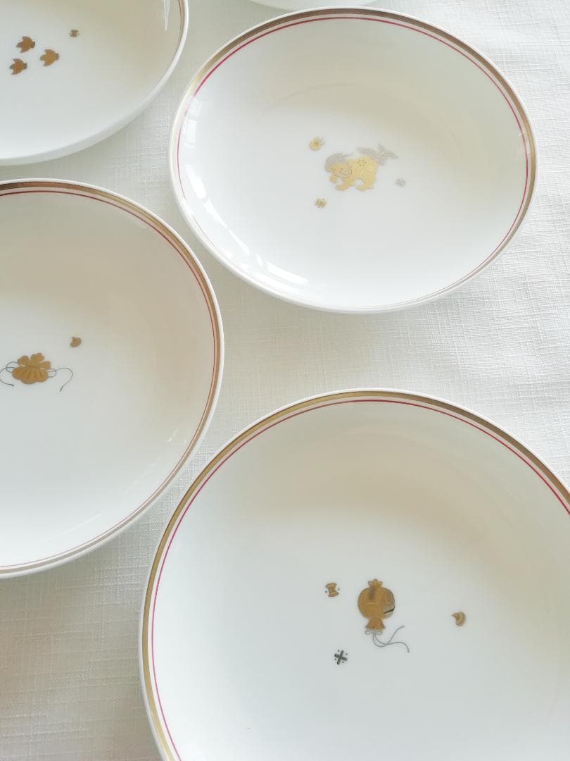 【５枚セット】NIKKO　金沢コレクション　かぐら　小皿　中皿　丸皿